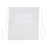 Winco WA-3129WH - Bistro Full Length Apron - White