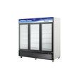 Blue Air BKGF72-HC Glass Door Merchandiser Freezer-Three Door