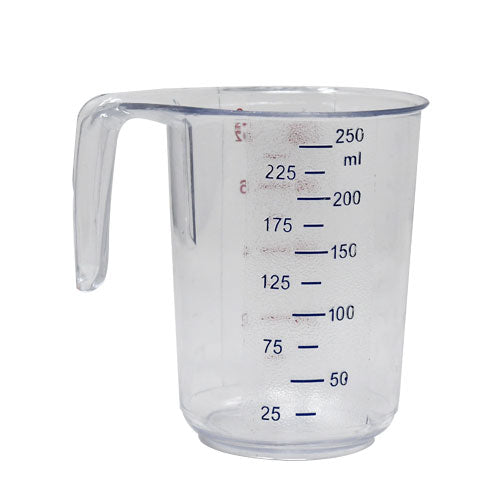 Omcan 0.26 QT / 250 ml Clear Polycarbonate Measuring Cup