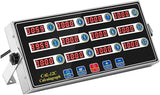 Commercial Cooking Timer with Loud Alarm, Large LCD Display, 12-Channel Digital Kitchen Timer for Restaurants