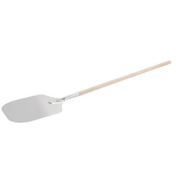 Sagetra Pizza Peel Aluminum 12 x 14" Overall Length 26" With Wood Handle - 621426