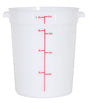 Omcan 80210 - 8 qt Polypropylene White Round Food Storage Container