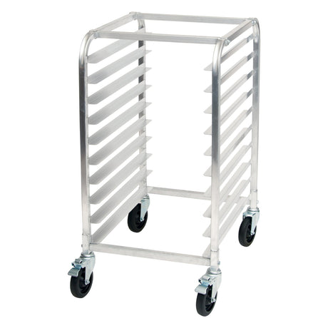 Winco ALRK-10BK - 10-Tier End-Load Sheet Pan Rack with Brakes - 3" Spacing