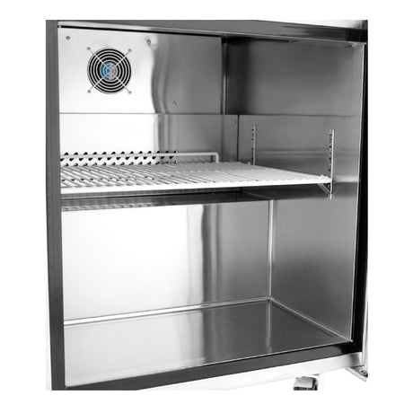 Atosa 60″ Worktop Refrigerator Two Door with Backsplash - MGF8410GR - VRS Restaurant Equipment & Supply Store