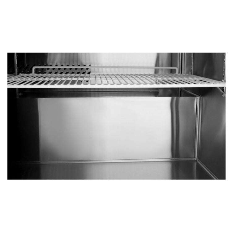 Atosa 27″ Worktop Refrigerator Single Door with Backsplash - MGF8408GR - VRS Restaurant Equipment & Supply Store