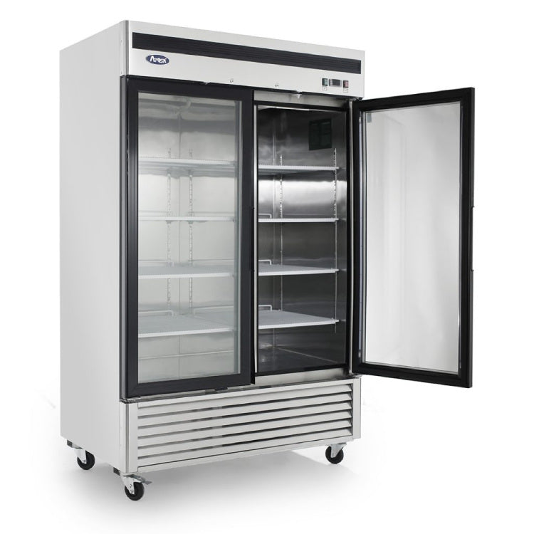 Atosa Two Glass Door Merchandiser Cooler - MCF8707GR - VRS Restaurant Equipment & Supply Store