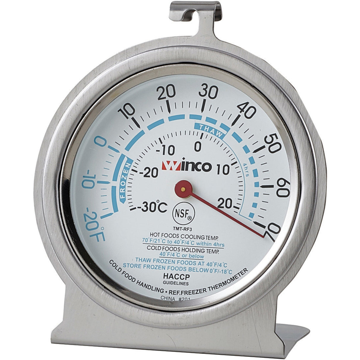 Winco TMT-RF3 - Refrigerator/Freezer Thermometer - 3"