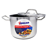 Omcan 80437 - 8 qt Stainless Steel Stock Pot with Lid