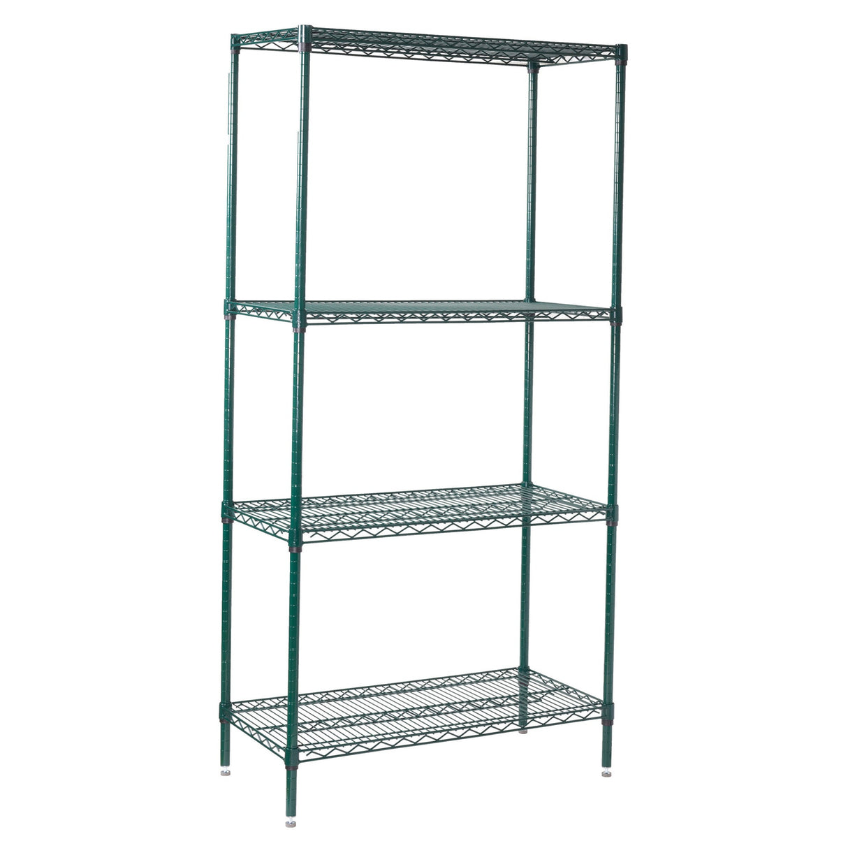 Winco VEXS-1848 - 4-Tier Wire Shelving Set, Epoxy-Coated - 18 x 48 x 72