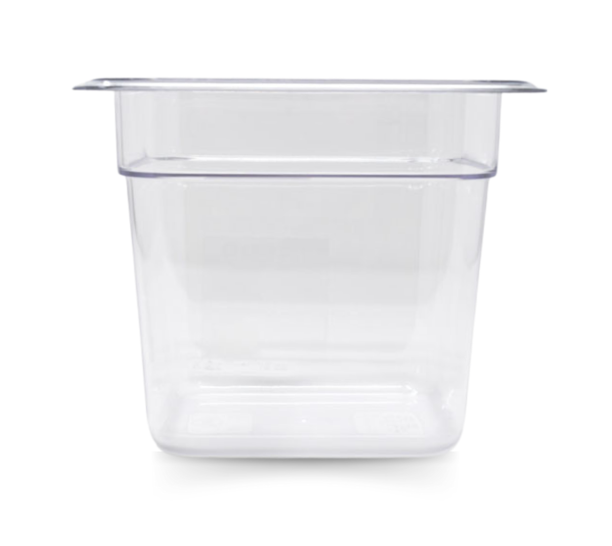 Omcan 1/6 Size (GN 1/6) Polycarbonate Clear Food Pan, 6″ Deep