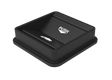 Omcan 81214 - Black Swing Lid for Square Trash Can #81195
