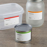 300 Pcs Freezer Food Labels on Roll - 30x60mm Self-Adhesive, Removable Kitchen Date Labels for Storage Containers - Record Food Safely with Date, Time, Use By, and Init (Colorful)