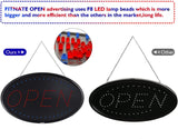 LED Open Sign, 23x14 inches Brighter Advertising Board Electric Lighted Display -UL-Flashing or Steady Mode- Lighting Up for Holiday, Business, Window, Bar, Hotel, with Open Closed Sign