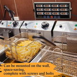 Commercial Cooking Timer with Loud Alarm, Large LCD Display, 12-Channel Digital Kitchen Timer for Restaurants