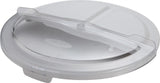 Omcan Polycarbonate + Polypropylene Rotating Lid with 20 oz Clear Scoop for 32-gallon Food Storage Container