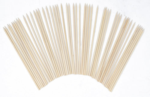 Omcan 14083 - 10 in Bamboo Skewers - 3 mm - 100/Bag