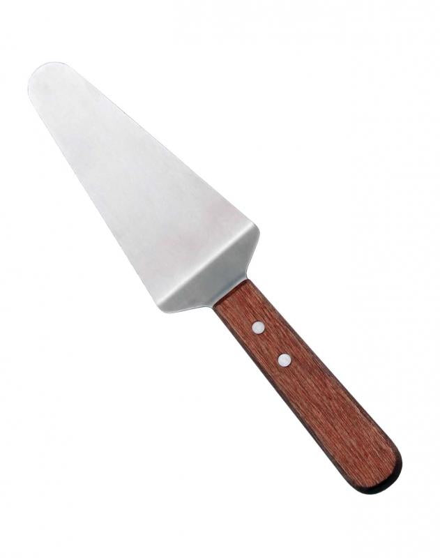 Omcan 80018 - Pie Server with 4 3/4" x 2 3/8" Blade and Wooden Handle