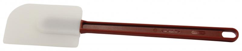 Omcan 14-inch High Temperature Silicone Scraper with Red Handle