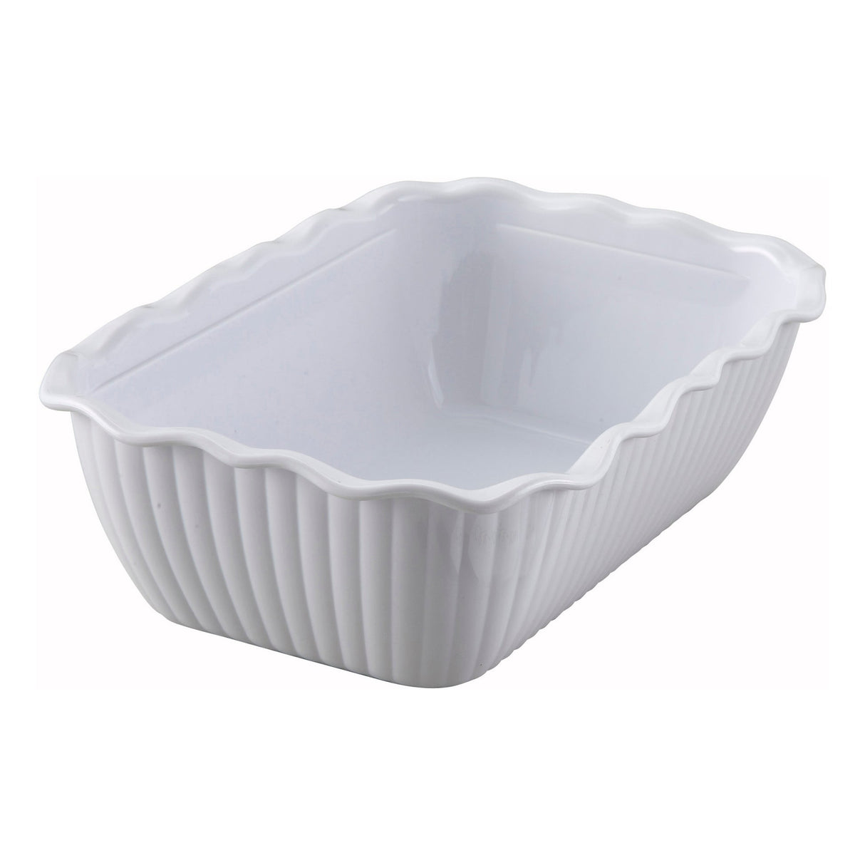 Winco CRK-10W - Deli Crock - 10 x 7 x 3, White
