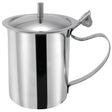 Winco SCT-10 - 10oz Creamer Server with Knob, Stainless Steel