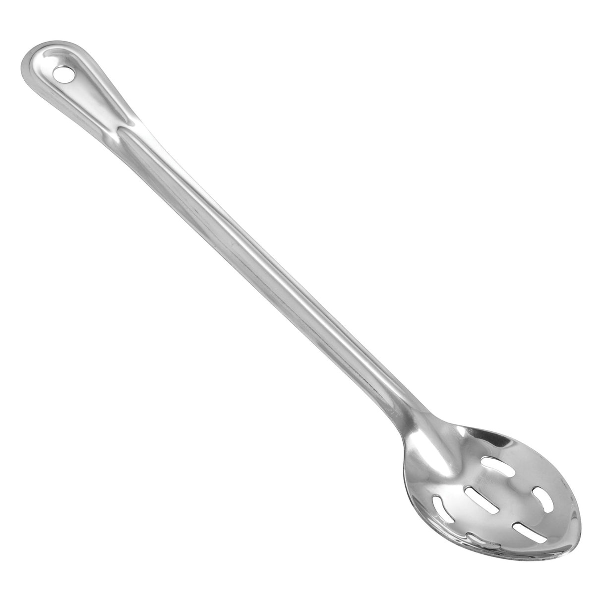 Winco BSST-15 - Basting Spoon, Stainless Steel, 1.2mm - Slotted, 15"