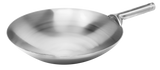 Omcan 16" Mandarin Wok Stainless Steel, Welded Joint 47542
