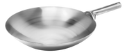 Omcan 16" Mandarin Wok Stainless Steel, Welded Joint 47542