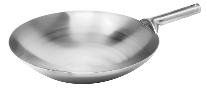 Omcan 16" Mandarin Wok Stainless Steel, Welded Joint 47542