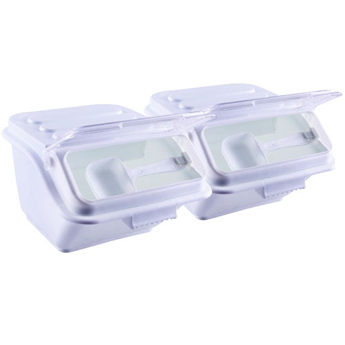 Omcan 80987 - 10l Shelf Ingredient Bin with Scoop 2 Pack