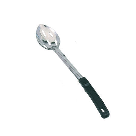 Omcan 13-inch Stainless Steel Slotted Basting Spoon with Stop-Hook Handle