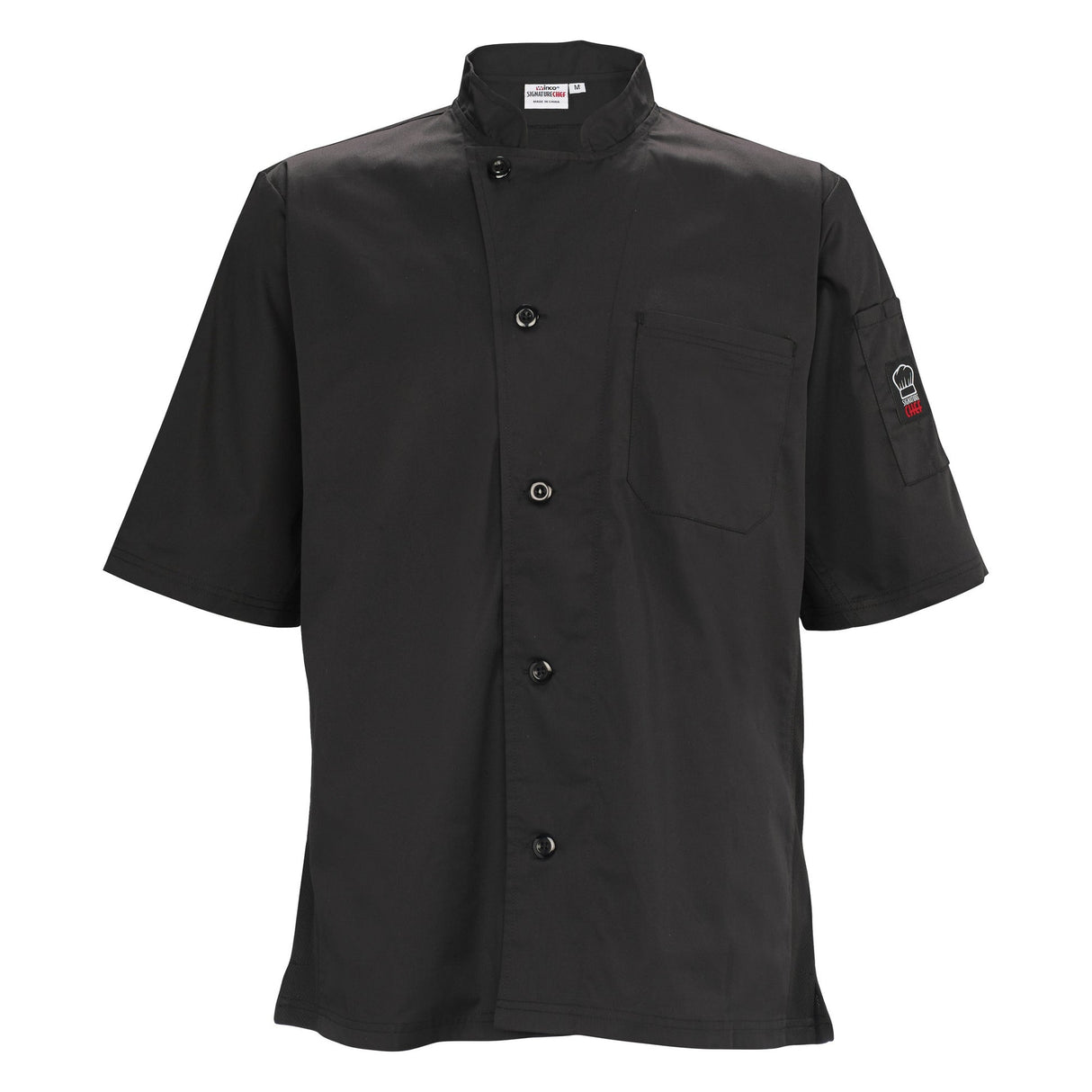 Winco UNF-9KXL - Ventilated Chef Shirt, Tapered Fit