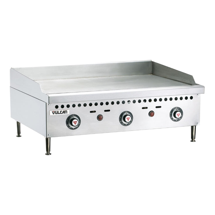 Vulcan Countertop 36" VCRG Series Thermostatic Gas Griddle - VCRG36-T