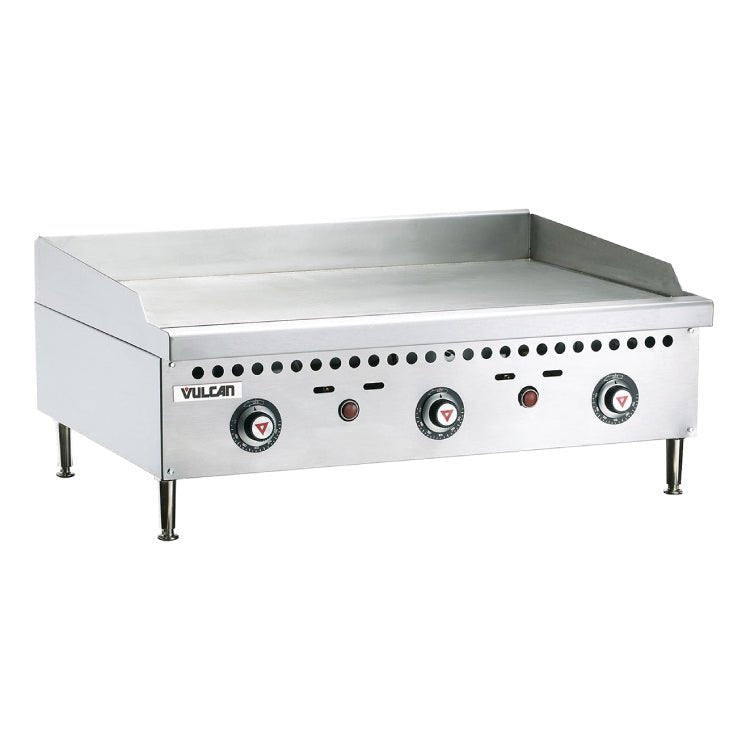 Vulcan Countertop 36" VCRG Series Thermostatic Gas Griddle VCRG36-T - VRS Restaurant Equipment & Supply Store