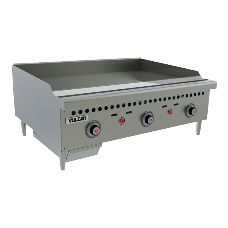 Vulcan Countertop 36" VCRG Series Thermostatic Gas Griddle - VCRG36-T