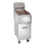 Vulcan 1GR45M 45 Lb High Efficiency Floor Tube Fired Natural Gas Fryer - VRS Restaurant Equipment & Supply Store