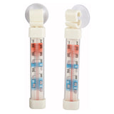 Winco TMT-RF1 - Refrigerator/Freezer Thermometer, Suction Cup, 2 Pack