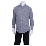 Chef Works D500-BWK-S - Men's Gingham Dress Shirt, Small