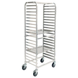 Winco AWRS-20BK - 20-Tier Side-Load Sheet Pan Rack with Brakes - 3" Spacing - Welded