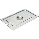 American Chef SPL-1SLOT Steam Table Pan Cover â€“ Full Size, Slotted, 18/8 Stainless Steel, NSF
