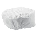 Winco CHPB-3WR - Ventilated Pillbox Hats - White, Regular