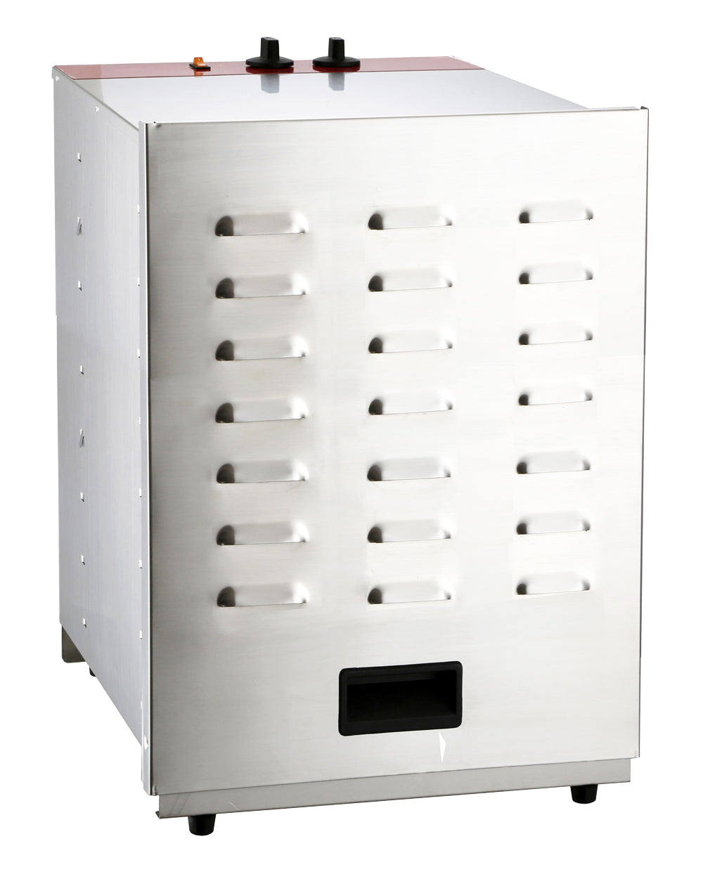 Omcan 16 Tray Stainless Steel Food Dehydrator with Thermostat Control and Timer, 120V, 1000W