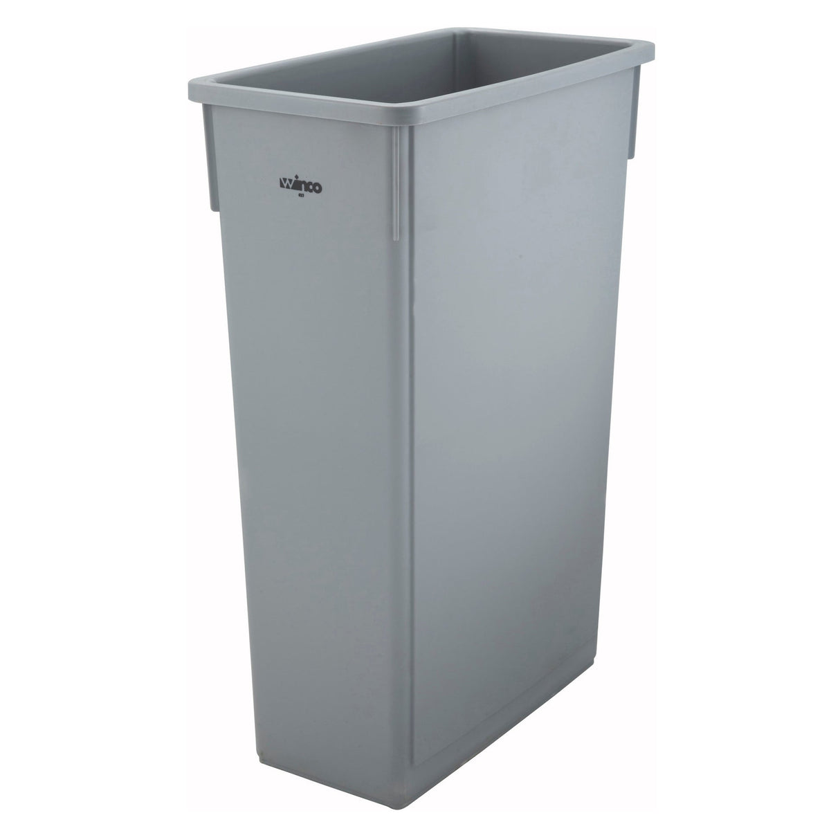 Winco PTC-23SG - 23 Gallon Slender Trash Cans - Gray