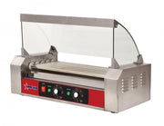 Omcan 44153 - Glass Sneeze Guard for Hot Dog Roller with 7 Rollers