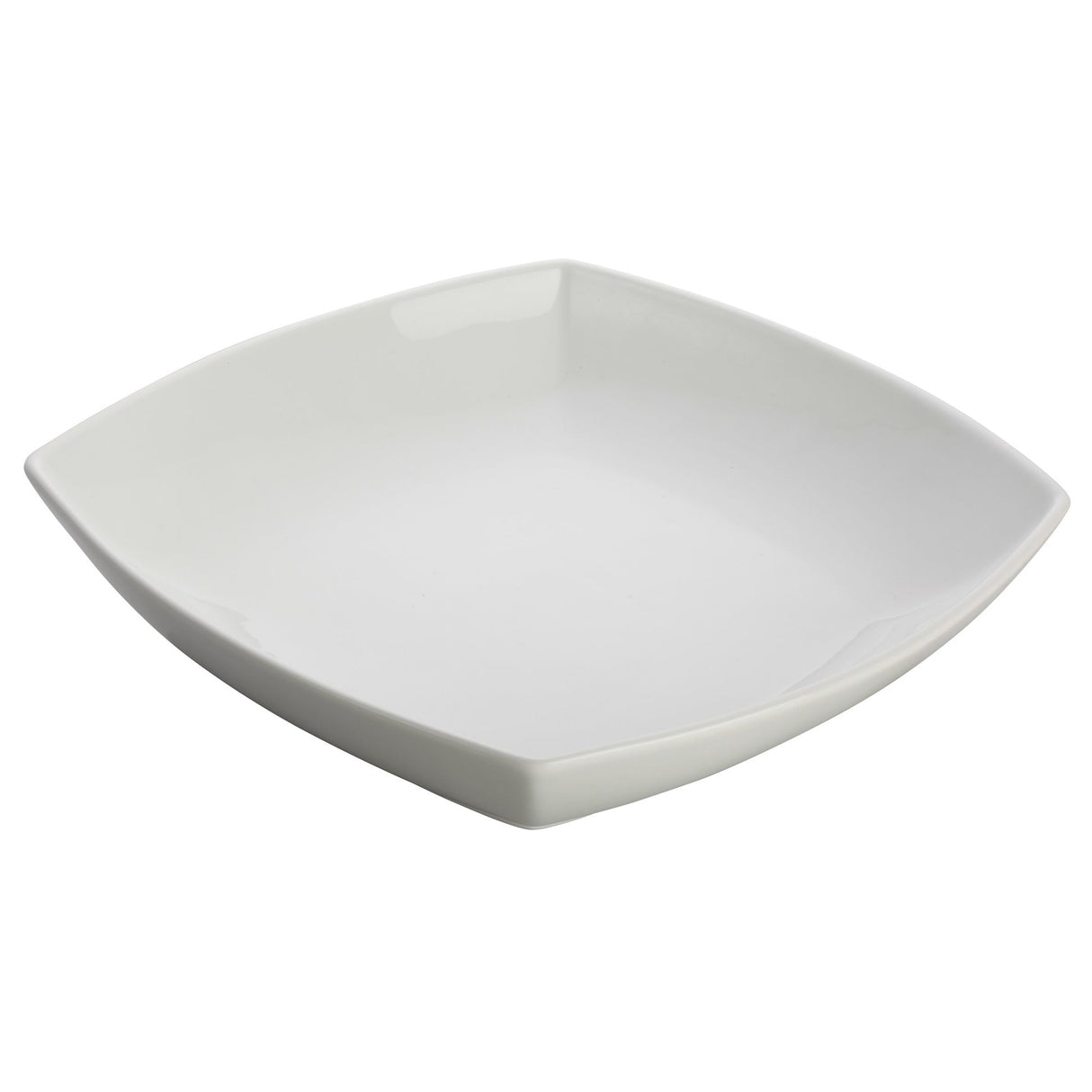 Winco WDP019-101 - 10"Sq Porcelain Square Bowl, Bright White, 12 pcs/case