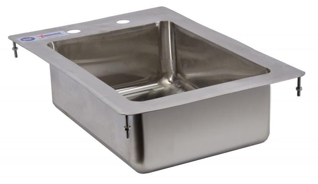 Omcan 39779 - 10" x 14" x 5" Stainless Steel Single Tub Drop-In Sink with Flat Top