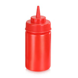 Omcan 48104 - 12 oz Condiment Squeeze Bottle, 6 pcs/Pack, BPA Free - Red