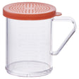 Winco PDG-10R - 10 oz Dredge with Color Snap-on Lid - Rose