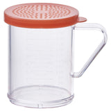 Winco PDG-10R - 10 oz Dredge with Color Snap-on Lid - Rose