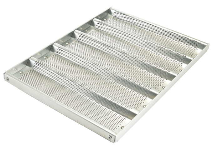 Winco ABPN-5H Aluminum Sub Sandwich Roll Pan with Silicone Glaze