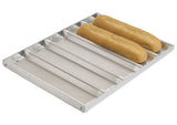 Winco ABPN-5H Aluminum Sub Sandwich Roll Pan with Silicone Glaze